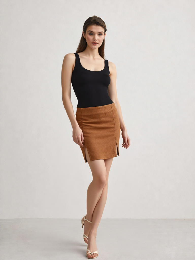 Brown Skirt (S-L)